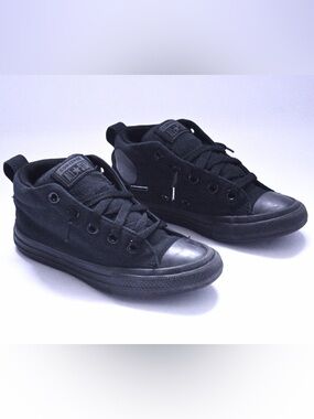 Converse Chuck Taylor All Star Street Mid – Triple Black (Youth 13.5)
